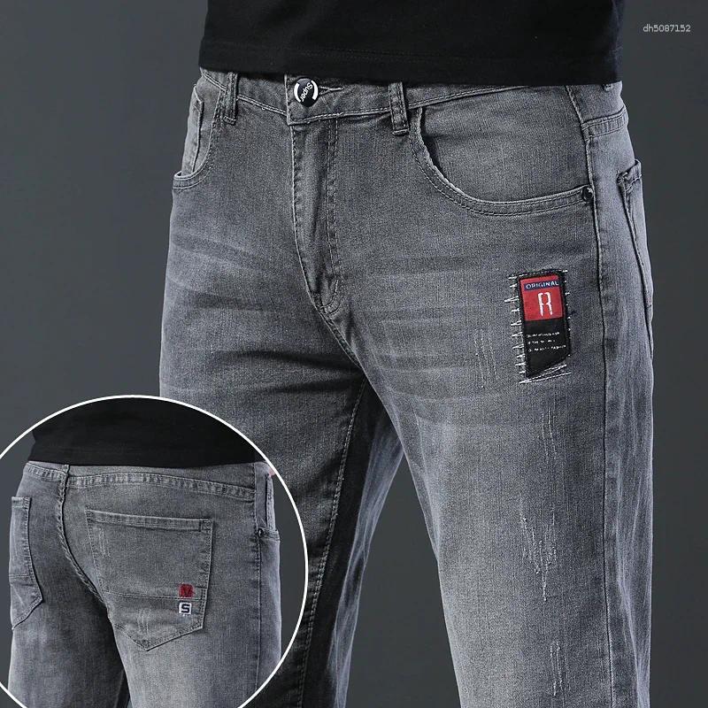 Men's Jeans 2025 Fashion And Casual Four Seasons Lightweight Long Pants Denim Straight Leg Elastic