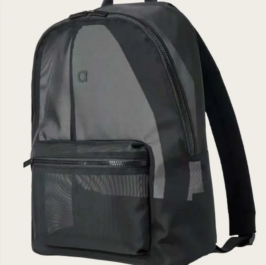 A1227Men and Women with The Same High Quality Transparent Yoga Fitness Backpack Mesh Beach Sports Leisure Fashion Travel Bag-image-1071279197