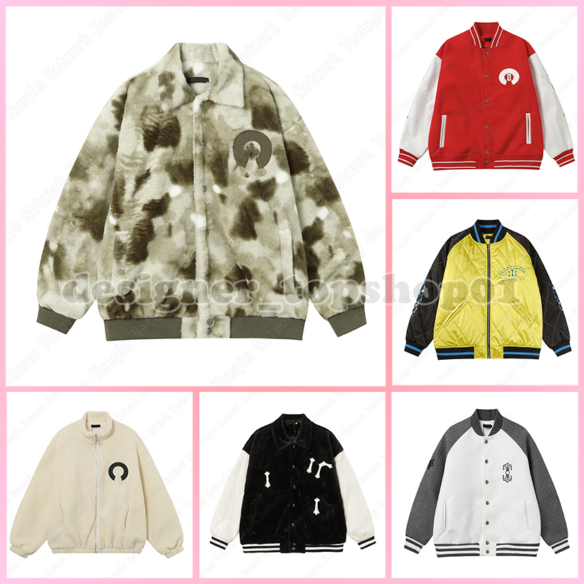 Designer jacket Men's Jackets baseball jacket womens Cartoon pattern Brand embroidery Waterproof street uniform retro Jacket Loose Casual bombe