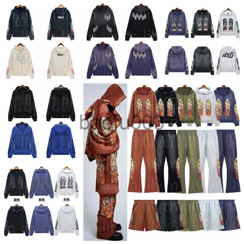 Who Decides War Flame Glass Hoodie - Mens Designer Pullover Sweatshirt Y2K Streetwear Skateboard Clothes J250825