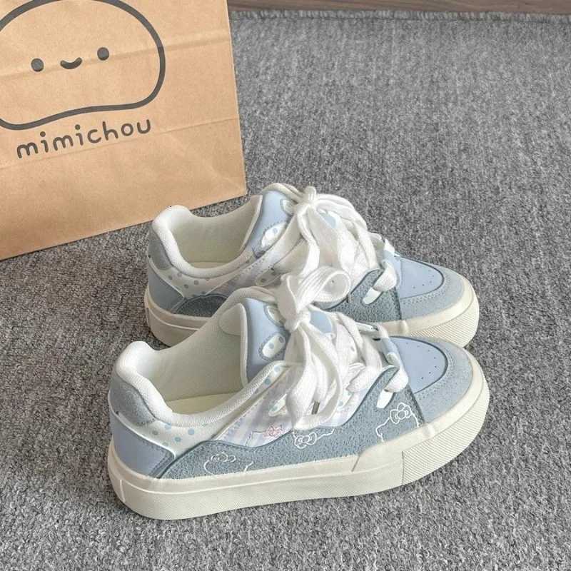 2025Wen Breathable Bow Summer Cute Hollow Out Shoes Thick Heel Sneakers Casual Running Platform Chunky Y250825