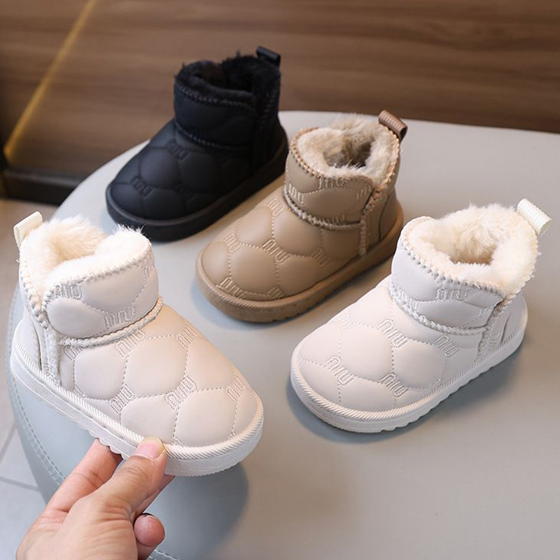 Baby Infant Snow Boots Toddler Winter Shoes Kids Outdoor Warm Plush Boots Umshop Windproof Waterproof Little Kid Cotton-padded Shoes Size 19 - 30 U0