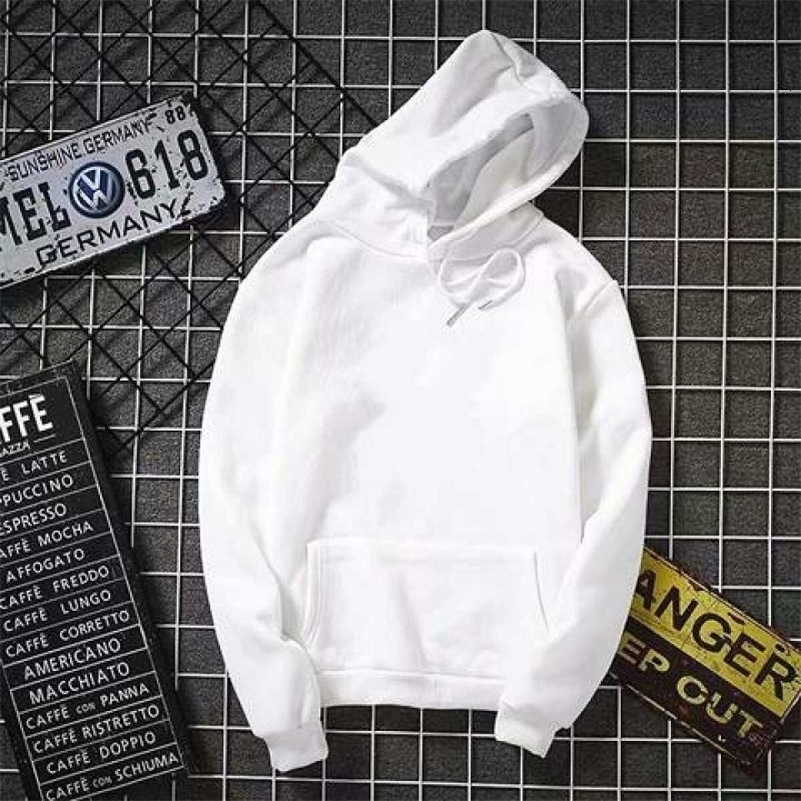 white Hoodies men women Autumn Long Sleeve Pullover Tops Casual Pocket Hoodies Unisex Outer Loose Sport Wear250823