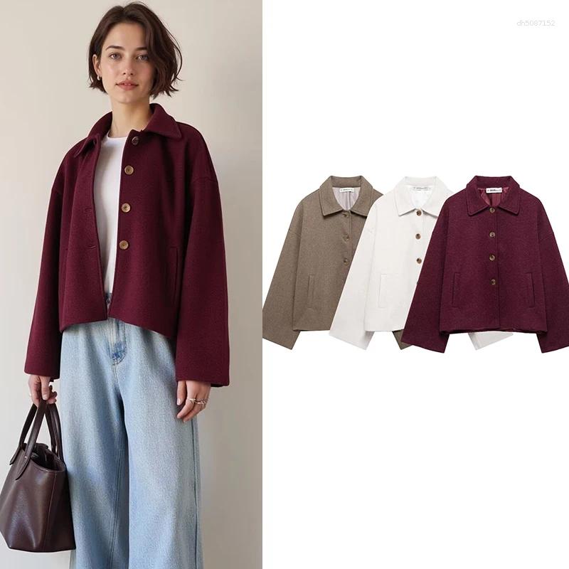 Women's Jackets 2025 Autumn Coats Fashion Loose Long Sleeve Elegant Street Chic Youth Outerwear