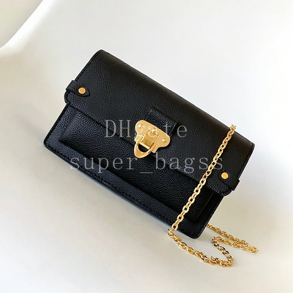 Vavinn Chain Bag Luxury designer bag 19CM handbag Embossed grained cowhide leather Shoulder Bag Mirror quality crossbody bag with box LV07A1