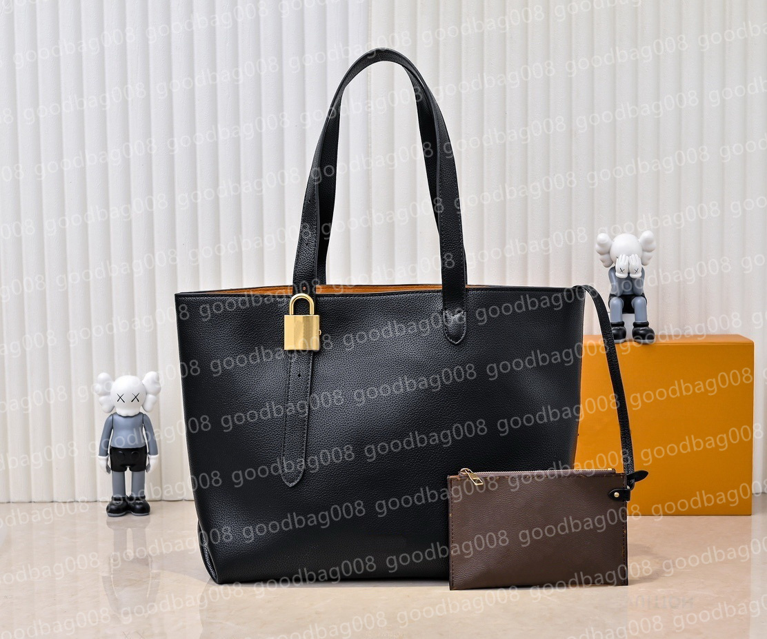 Classic MM Tote Bags Supple Grained Calfskin Purse Designer Woman Handbags Luxury Shoulder Bag Vintage Casual Tote Womens Handbag Large Capacity Bag