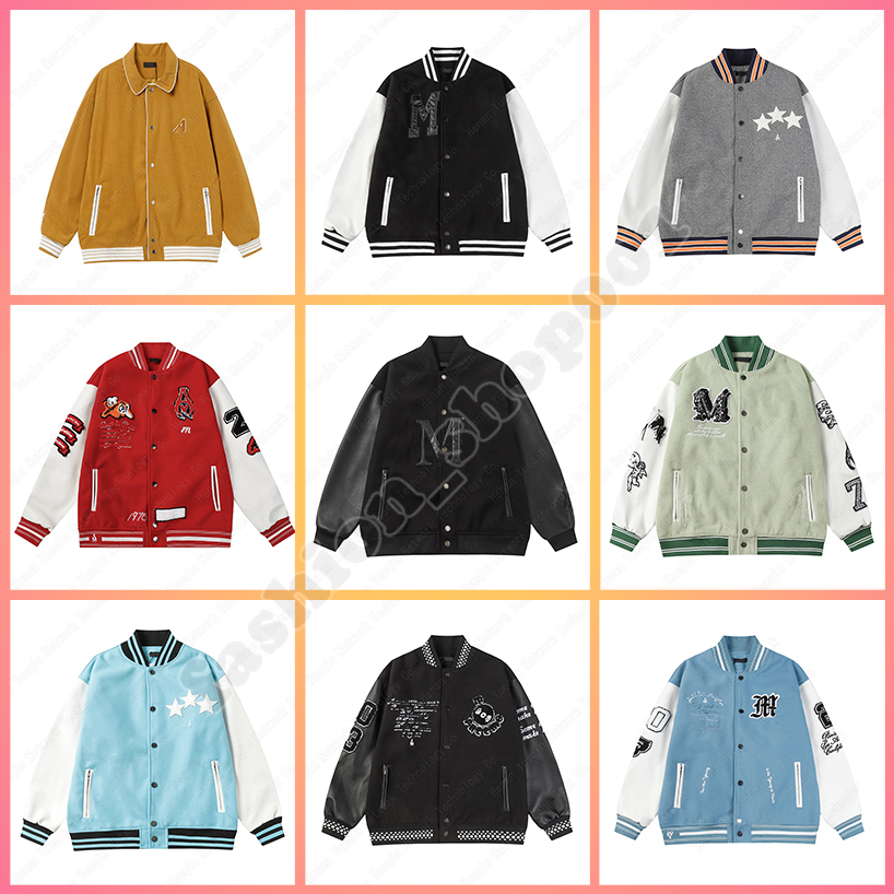 Designer jacket Men's Jackets baseball jacket uniform Y2K retro trend Colorful womens Brand embroidery Waterproof Hip Hop Jacket Loose Casual w