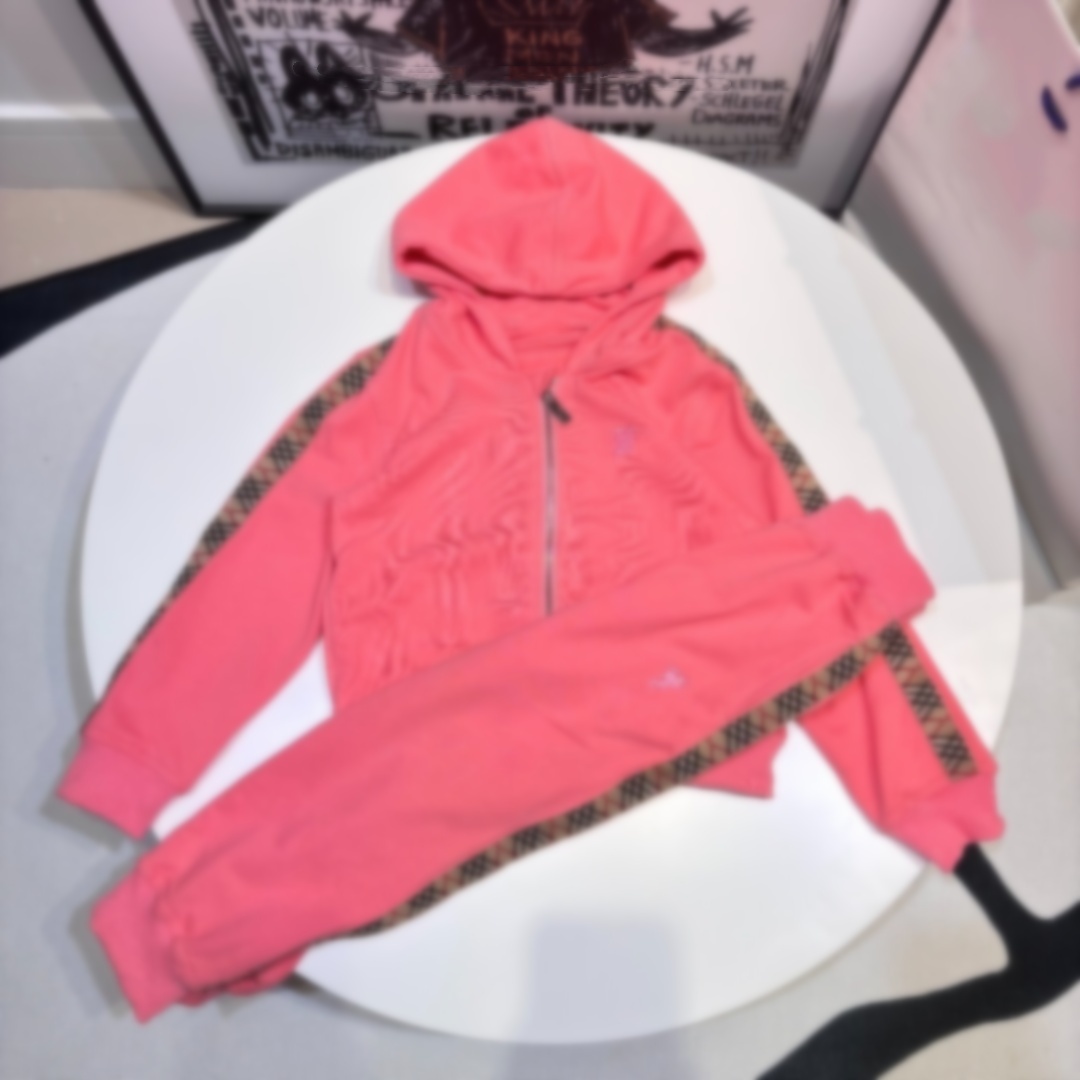 girl pink hoodies baby designer clothes hoodies kid jacket kids tracksuit hooded zipper sportswear luxury fashion Christmas birthdays school uniform