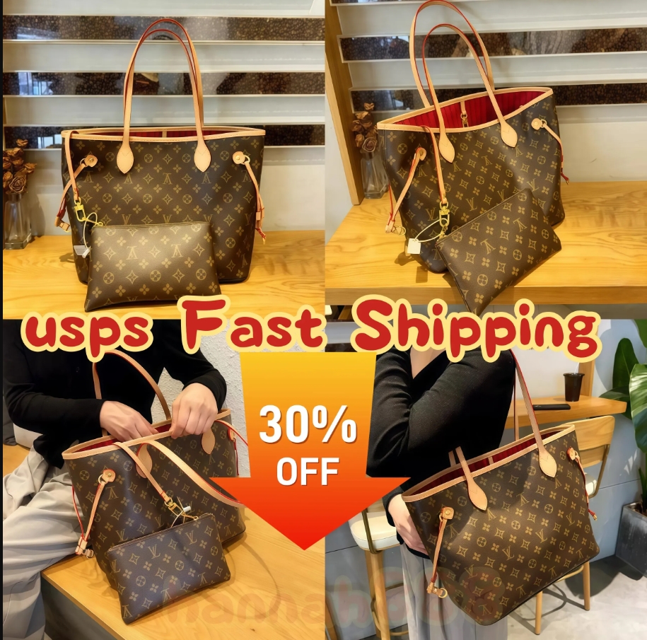 Designer Shoulder Bag Tote Women Crossbody Bags Leather Luxury Old Flower Diane Baguette Handbag Large-capacity Canvas Strap Embossed Letters Woman
