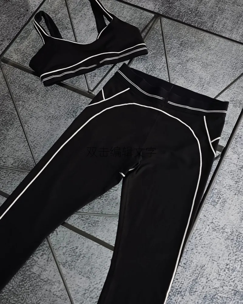 A400 Flower Beauty Back Yoga Bra Quick-drying Fitness Top Cross High Waist Fitness Pants Sportswear Yoga Suit-image-1069165203