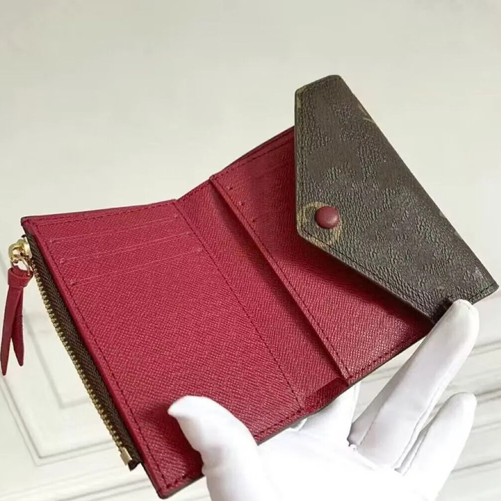 Women Luxurys Designers Wallets Short Victorine Wallet Purse Bag Fashion Classic Woman Card Holder Zippy Coin Purses