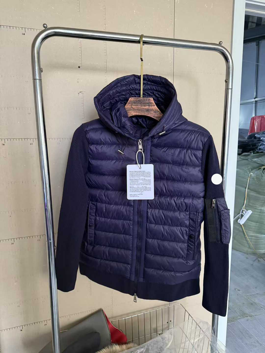 mont clerness Down Hooded Cardigan Designer Wool blend Sweater monclenessity Outwear Warm Mens Windbreaker Jacket Men Pufferjacket e64
