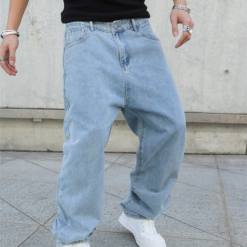 Spring Autumn Men Baggy Jeans Oversize Straight Loose Casual Denim Trousers Solid Color Streetwear Fashion Y2k Wide Leg Pants250823ww