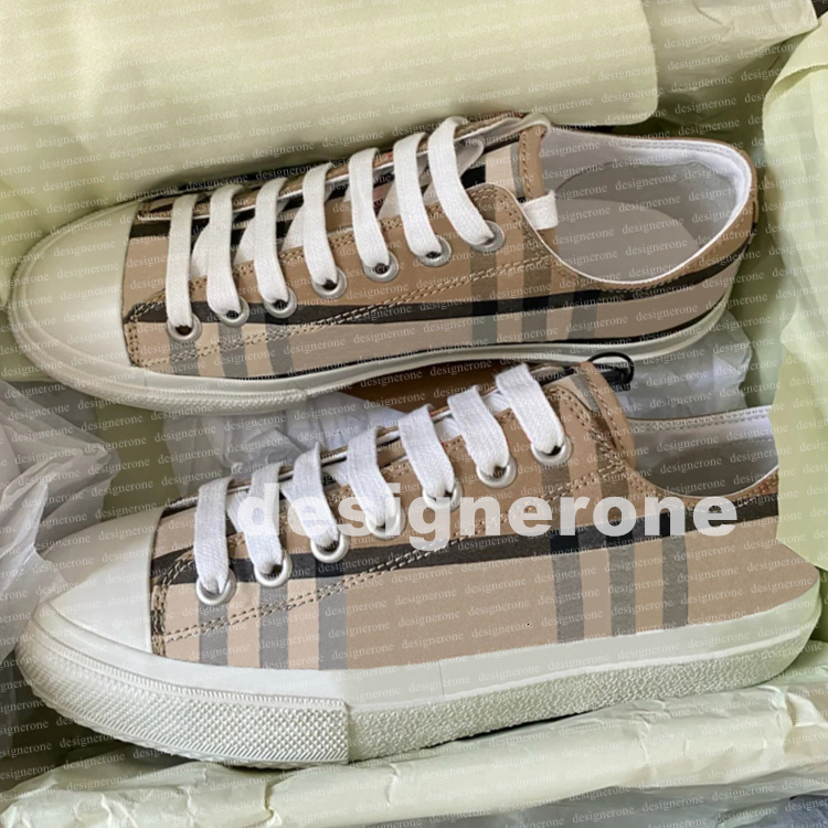 Canvas shoes Check Sneaker Designer Casual Shoes Vintage print striped sneakers Flats shoes low-top Tennis shoes lettering plaid Flats sneakers size