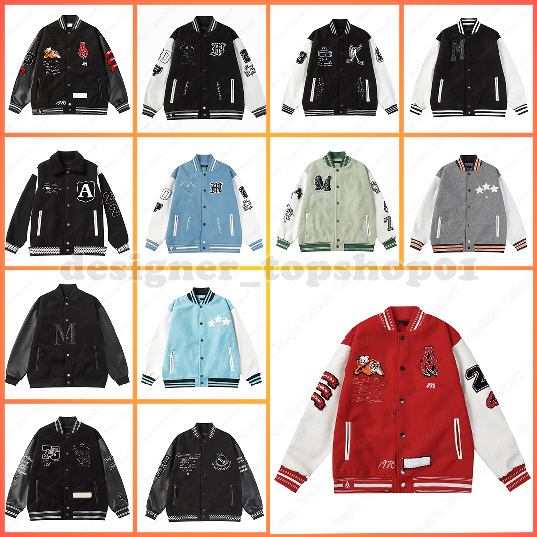 Designer jacket Men's Jackets baseball jacket womens Brand embroidery Waterproof Green Hip Hop uniform Y2K retro trend Jacket Loose Casual warm