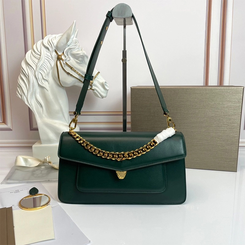 10A designer luxury bag handbag party bag wallet soft black calf leather material with gold plated brass buckle shoulder bag 292116