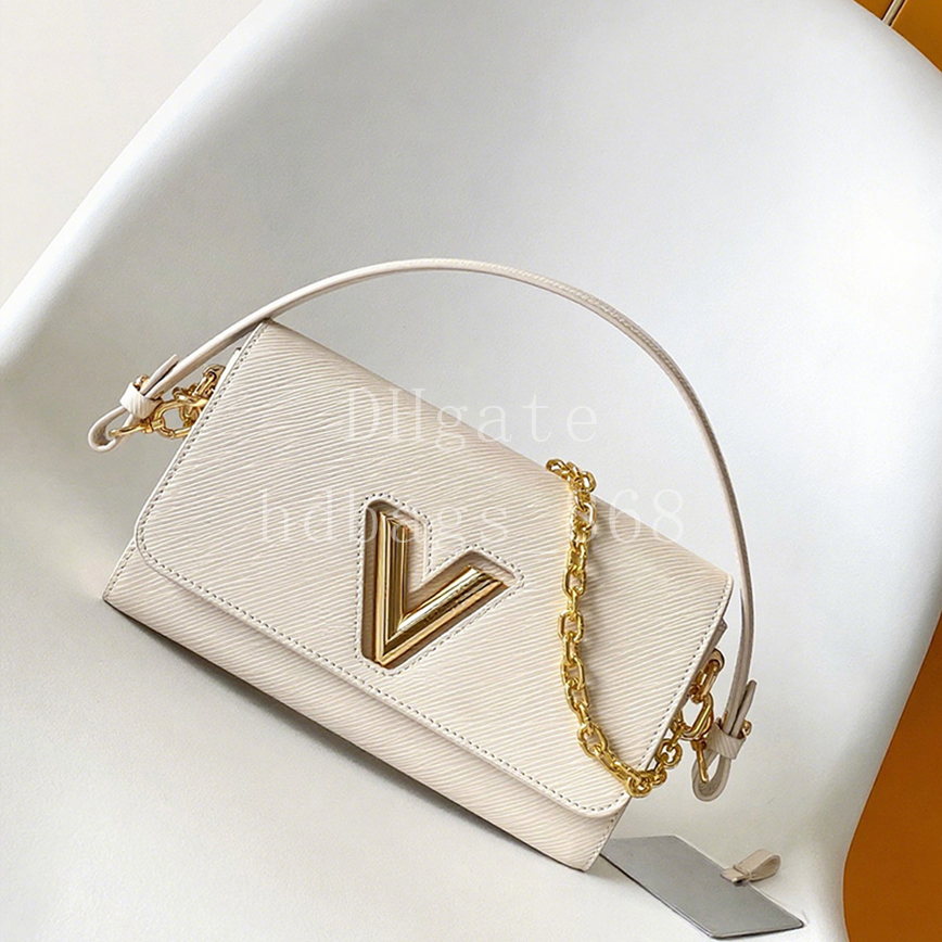 Mirror quality Designer bags Fashion Handbags Luxury Shoulder bag Crossbody Bags Cowhide-leather Chain bag 23.5cm With Box LT03C2