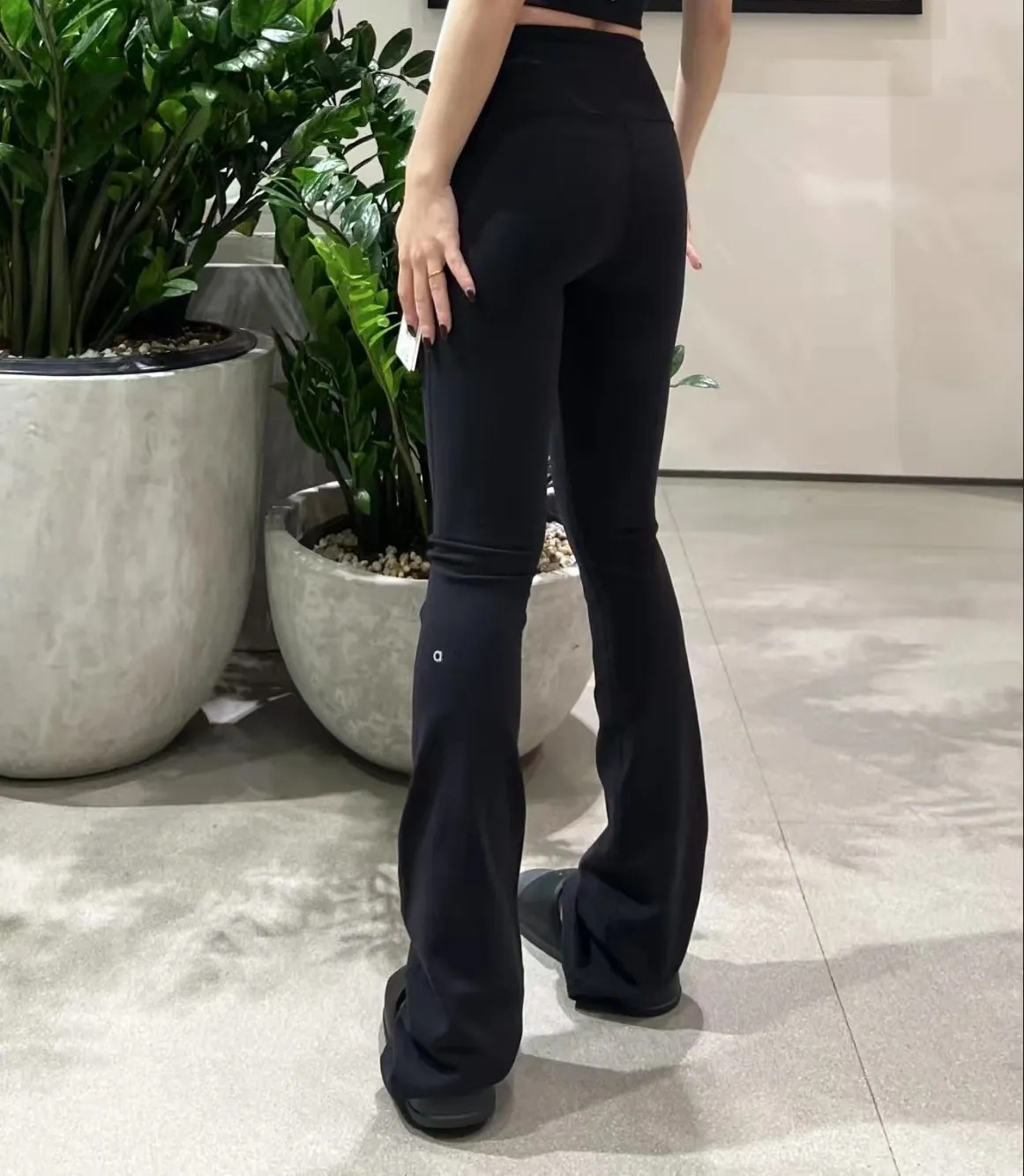 A769 Women's High-Waisted Yoga Pants Bell Botton Pants- Flared Design with Thin Fabric for Flexibility & Comfort-image-1069167659