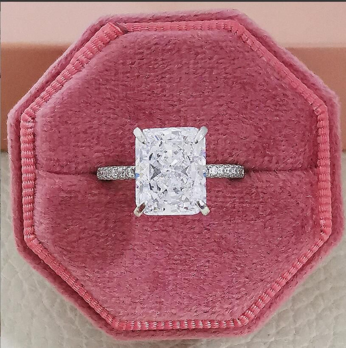 rings designer for women 925 sterling silver jewelry brand wedding rings luxury jewelry 18K Gold plated ice flower cut white pink Moissanite gold ri