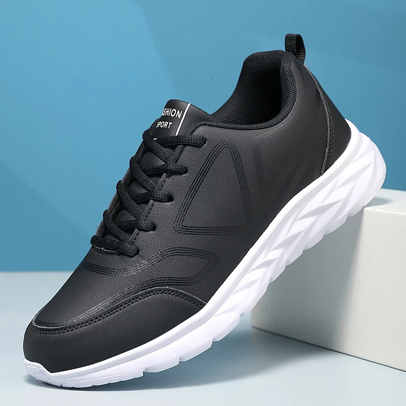 Waterproof Men Sneakers Thick Soled Casual Shoes Men Cushion Sports Shoes Outdoor Running and Walking Shoe Plus Size 39-46 250821