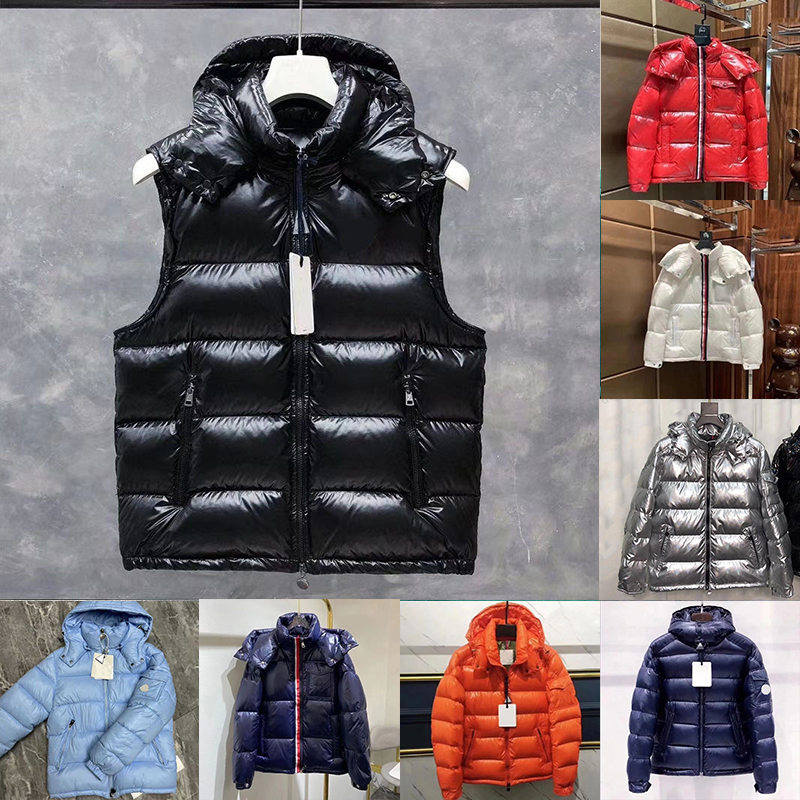 Luxury Jacket for Mens Long Parka Down Jackets Coats classic designer black White blue red jacket Glossy Surface Waterproof Man Thicken Down Coat