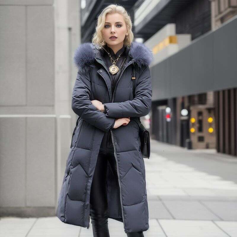 Long Parker Coat Jacket Women Autumn Winter Thick Warm Coats Woven Block Trend Hooded 2025 Comfortable Mom Y2k Coat Parkas