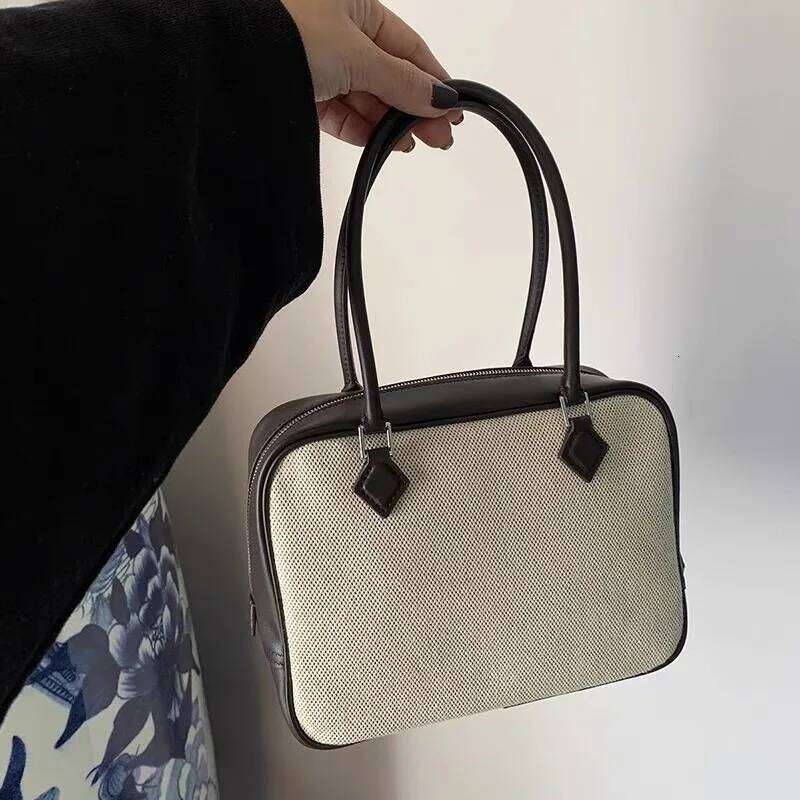 Designer Bags Canvas Ed Cowhide Small Bag Fashion Simple Shoulder Messenger Handbag Genuine Leather Bagot Ladies Bags For Women Beach Luxury Bag
