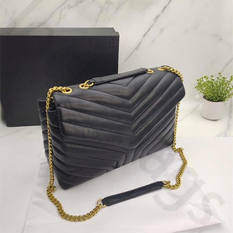 designer bag 3 sizes shoulder bag black golden chain bags designer women bag luxury leather purses designer woman handbag crossbody
