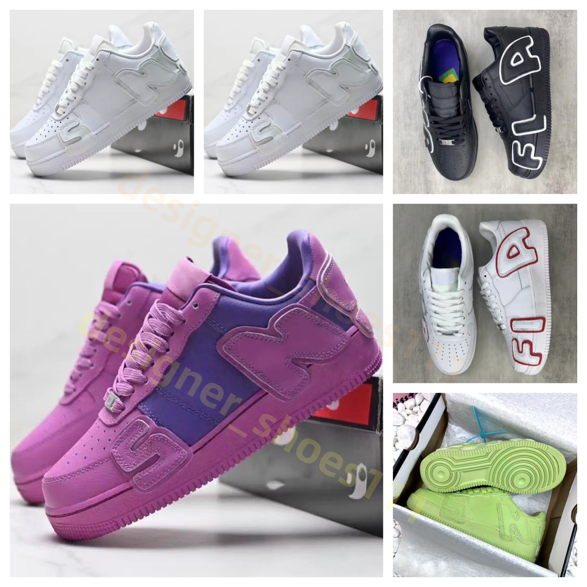 2025 designer men shoes women sneakers CPFM x 1'07 Low Flea basketball shoes Beach Shoes White Black Sneaker Casual shoe range in athleisure me