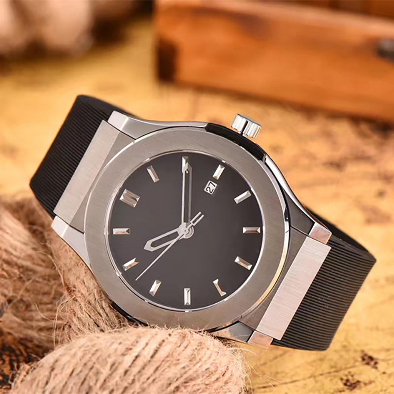 High quality designer mens watch luxury watch leather strap fashion mechanical watch stainless steel 42mm dial watch waterproof sapphire glass box w