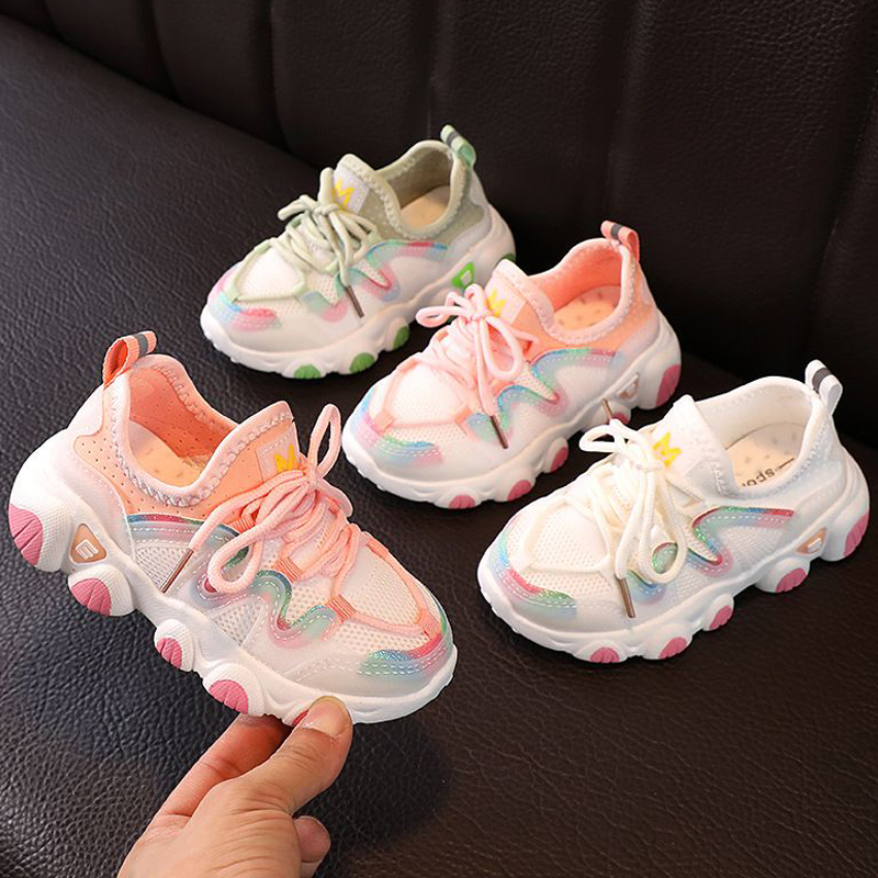 Children's Sports Shoes for Toddlers Boys Girls Little Kids Running Sneakers Walkfashion Mesh Breathable Soft Fashion Classic Casual Shoes Size
