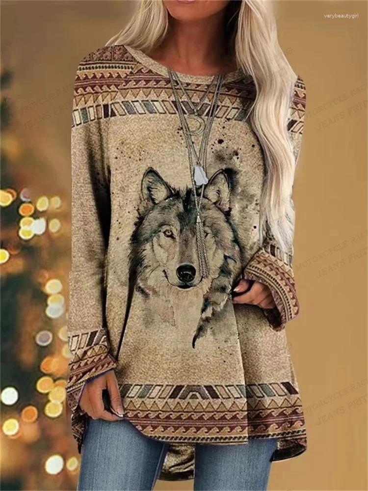 Men's T Shirts Women's Long T-shirt D Printed Fashion Animal Casual Sleeved Top Loose