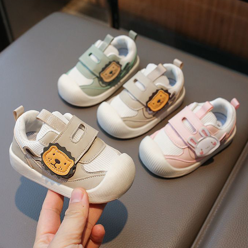 Kids Walking Shoes Soft Soled First Walkers Baby Spring Autumn Mesh Upper Kid Casual Sport Shoes Walkfashion Toddler Anti Slip Sneakers Size 16 - 26