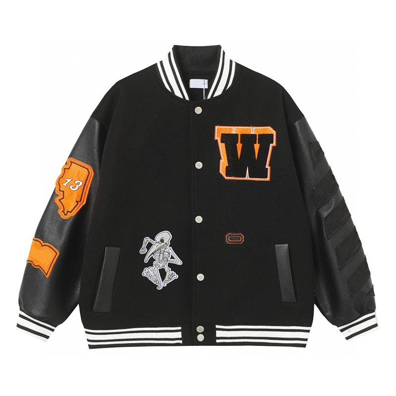 Designer jacket Men's Jackets Fashion Brand embroidery Long Sleeve Autumn Varsity Casual warm bomber clothing Baseball Man's Hip Hop Jacke