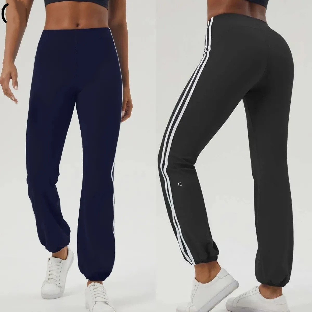 A541 Sports Casual Pants High Waist Pants Women&#039;s Belly Lift Hip Yoga Pants Outdoor Training Nine-Point Pants-image-1070164873