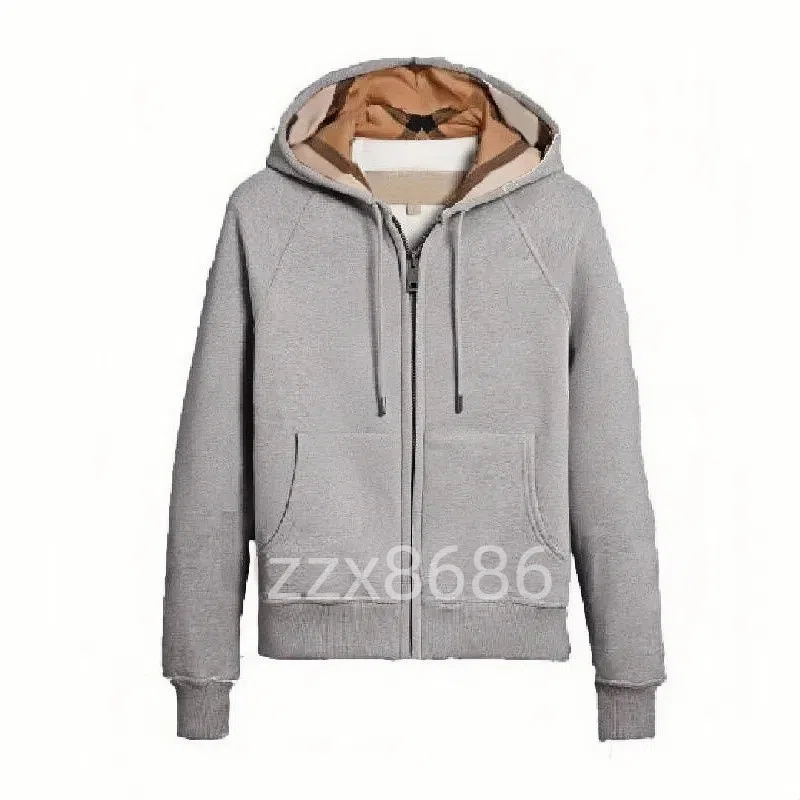Men's Hoodies British Style Hooded Women's Hoodie Spring And Autumn Zipper Jacket Casual Sweatshirts Women Cardigan Designer Clothing Asia