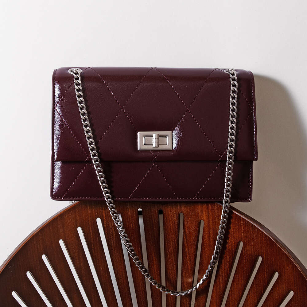 Luxury bag Autumn Winter Commuter Handbag Square Genuine Leather Women s Exquisite Small Single Shoulder Chain Crossbody Bag for