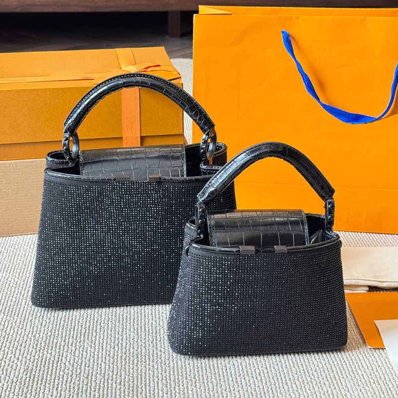 rhinestone bag high quality designer shoulder bag women purses Luxury handbag elegant evening crossbody bags handle tote 250825