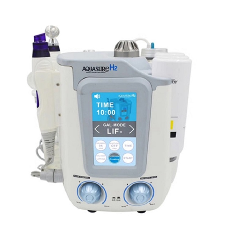 H2-O2 6 in 1 H2O2 Korea Skin Care Hydro-Oxygen Water Hydrogen Facial Machine /diamond Aqua Peeling Dermabrasion Device