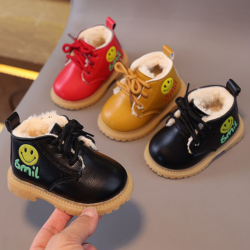 Toddlers Kids Winter Boots Infant Warm Thick Cotton Umshop Boys Girls Snow Boots Little Baby Leather Cotton Boots Fashion Soft Sizes 16 - 20 U0562