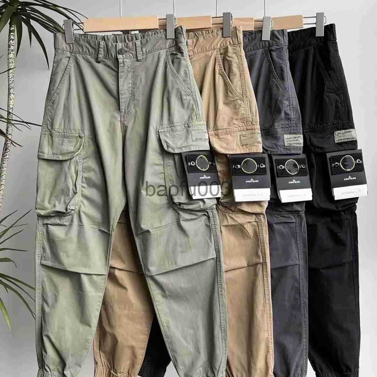 Cargo Pants Designer Mens Jogger Sportswear Badge Stone Outdoors Island Versatile Climbing Hiking Waterproof Breathable Trouser Vintage Cargos Sweat