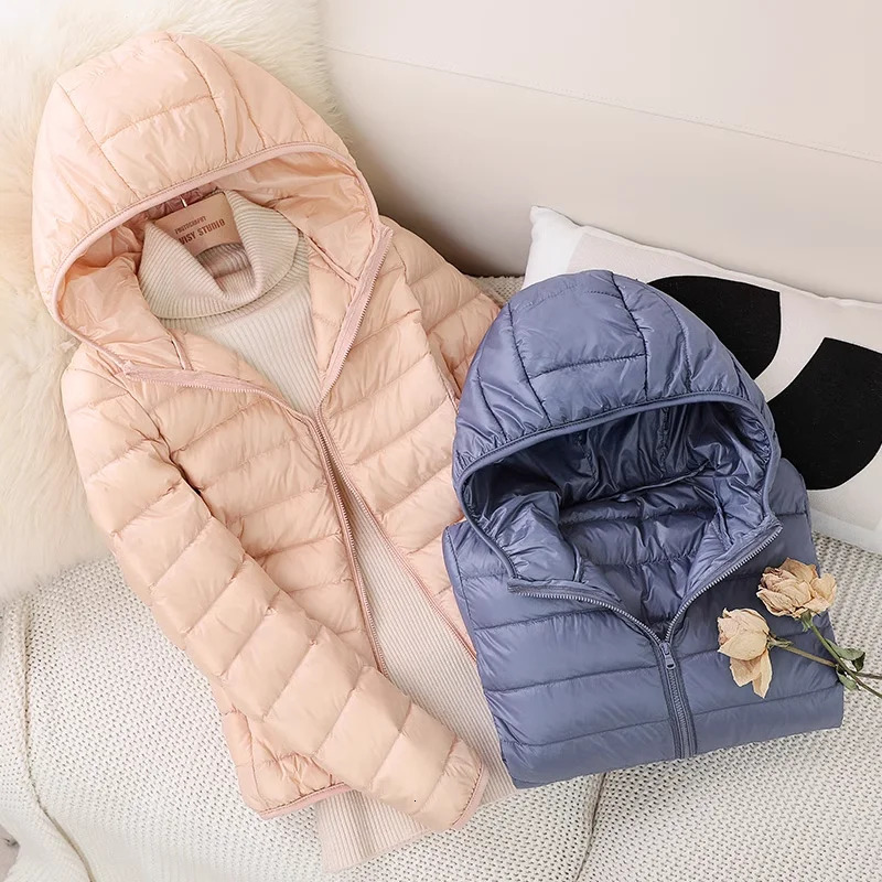 13 Color Arrivals Women Fashion Short Ultralight Thin Packable Puffer Jackets Female Sweet Style Korean Down Coats250825