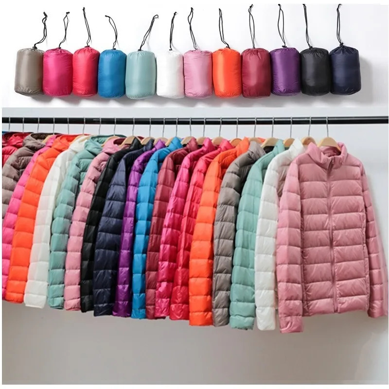 Women Light Short quilted Duck Down Jacket Feather Puffer Parkas Plus Overcoat Windbreaker Winter Cold Pressure Down Coats 250825