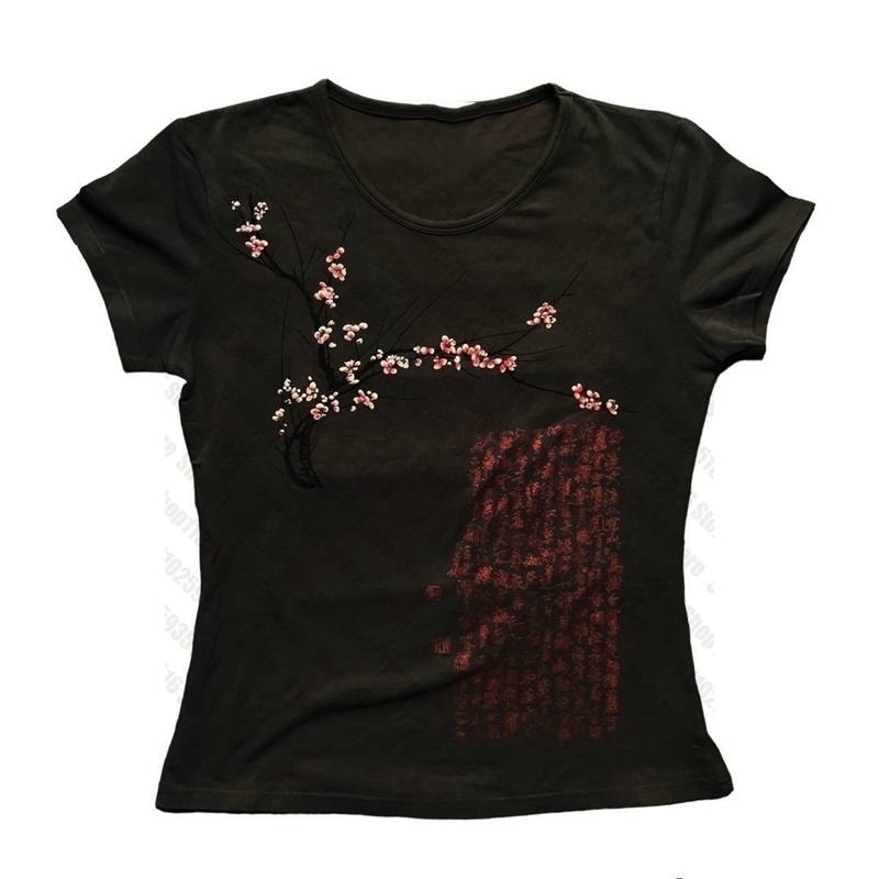 Kpop Oversized T-shirt Female Clothing Trashy Y2k 2000s Harajuku Women Top Womens T-shirts 90s Vintage Clothes Anime Goth Emo250823