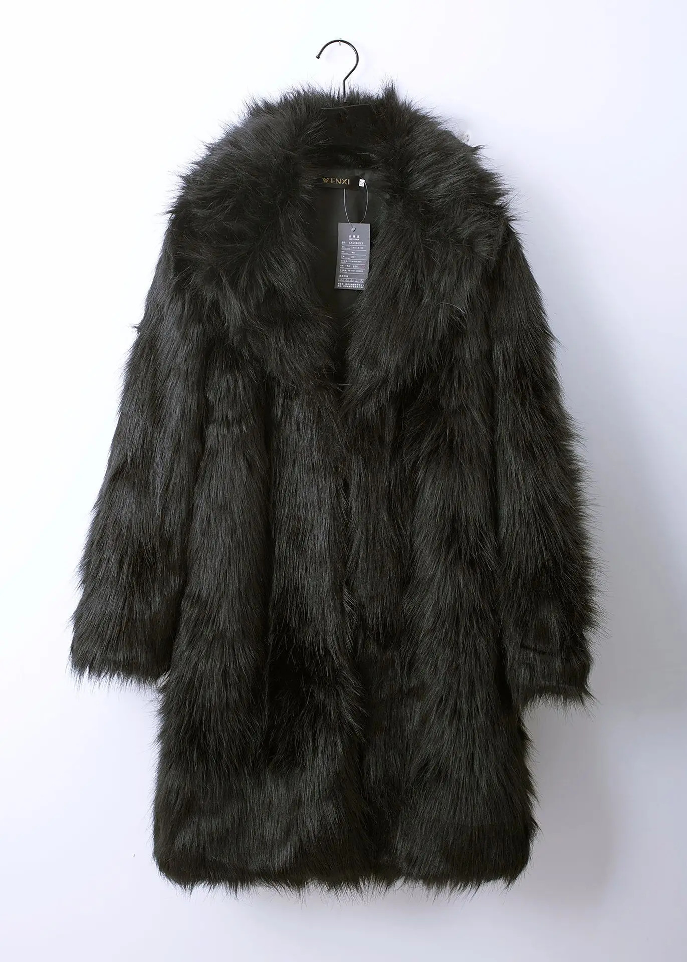Winter Black White Fur Coat Man Winter Warm Faux Fur Long Jacket Outerwears Outdoor Casual Fur Cardigan 250825
