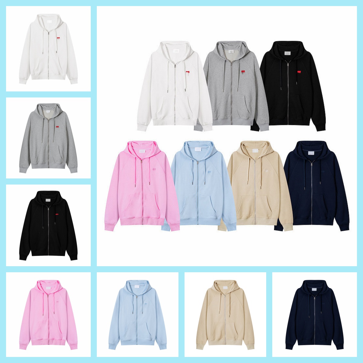 A-M-l designer hoodie High-quality hoodies jacket Men's and women's pullover hooded sweatshirt jackets couple style tops long sleeves cott