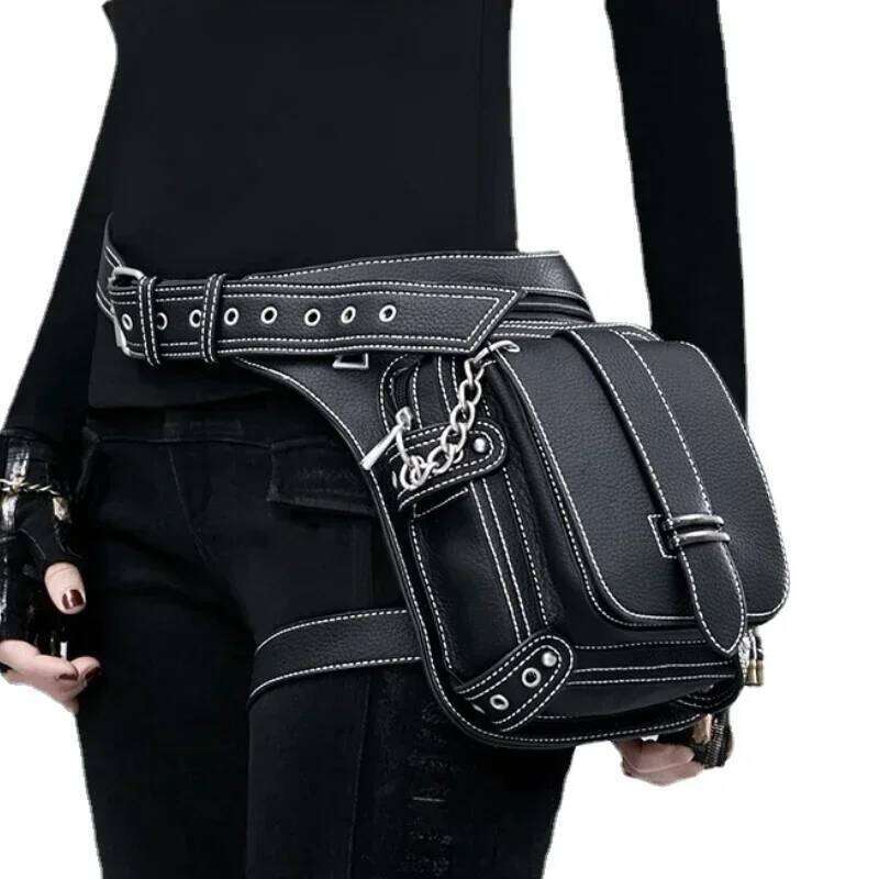 Designer Bags Punk Retro Men Outdoor Single Shoulder Crossbody For Women Mobile Phone Waist Bag Luxury Bag