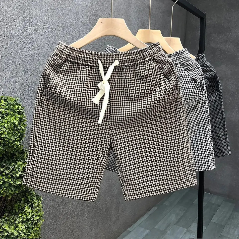Shorts for Men Quick Dry Board Drawstring Man Short Pants Beach Korean Style Y2k Xxl Elastic No with Ice ner Casual Xl 250825