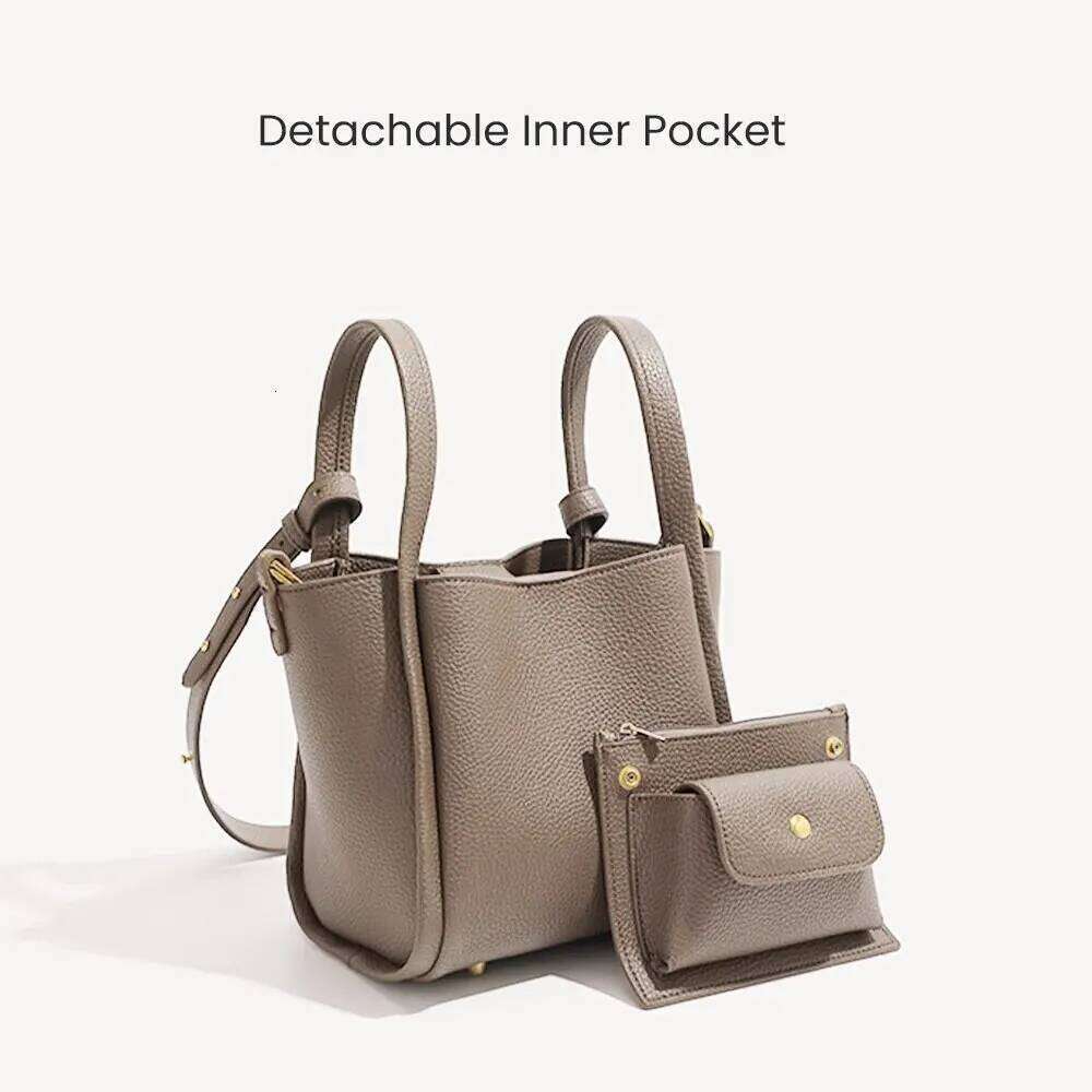 Vegan Leather Handbag Crossbody For Women Hobo Minimalist Faux Casual Purse Classic Bucket Simple Shoulder Bag