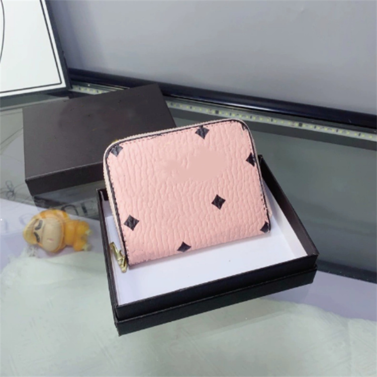 Fashion classic Card holders womens black purse Designer Key wallet luxury CardHolder leather zipper wallets man key pouch lady gift coin purses